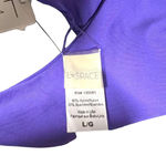 l*space L* Sensual Solid Silver Lining Bikini Top Purple Size Large Photo 10