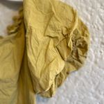 Molly green Yellow Puff Sleeve off the shoulder Crop Top womens size medium Photo 1