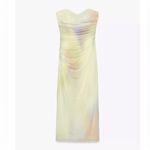 ZARA  NWT tie dye print midi tulle mesh dress Photo 3