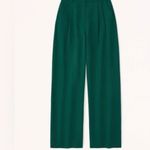 Abercrombie & Fitch NWOT Curve Love Green Sloane Wide Leg Tailored Pant 37 Photo 4