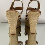 UGG Calf Hair Giraffe Leopard Jazmine Sandal Wedge Heels Photo 8