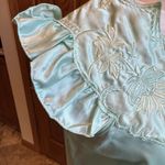 Satin Nightgown Women’s Sz Medium Nylon Sleepwear Revé Lingerie Seafoam Green Photo 3