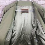 Vintage John Galliano Leather Trim Zip Up Jacket Green Size 10 Photo 6