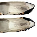 Ellen Tracy  Strata Leopard Print‎ Cow Hair Buckle Pumps Black Brown Size 6.5M Photo 1