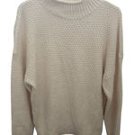 Zesica Women's Chunky Knit Turtleneck Sweater Ivory Size L Size L Photo 0