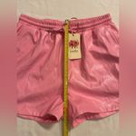 Entro  Pink Pleather Shorts Drawstring Pockets Faux Leather Barbie Small NEW READ Photo 7