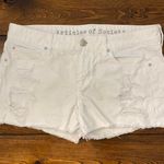 Articles of Society White Distressed Shorts  Photo 0