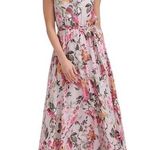 Eliza J  Floral Print Halter Neck Maxi Dress with Bow at Back Size 0 NWT Photo 0