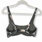 Athleta Aqualuxe Floral Wildflower Adjustable Bra-Sized Bikini Top 36B/C Gray Photo 11