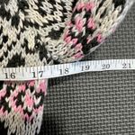 Odd Molly Fair Isle Sweater Knit Pullover Pink White Black Size 0 Photo 9