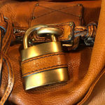 Chloé CHLOE PADDINGTON British Tan Leather Hobo Shoulder Bag with Lock Key Photo 7