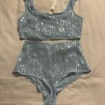 Victoria's Secret  Sequin Shimmer Bra Top & High-Waist Short Set Photo 3