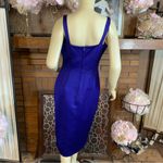 Alex Evenings VINTAGE 1990'S ELECTRIC PURPLE/BLUE COCKTAIL DRESS & BOLERO SET 6 Photo 7