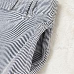Larry Levine  Seersucker‎ Stripe Bermuda Shorts Black White 8 Photo 2