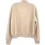 Topshop Teddy Fleece Pullover Quarter Zip Sweatshirt Photo 4