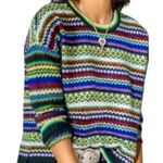 CAbi popular stripped different color sweater size M Photo 0