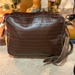 Mario Valentino Adjustable Crossbody Bag PVC x Leather Authentic USED Brown Photo 4