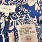 Nicole Miller  Blue Floral Top Size‎ Medium Photo 7