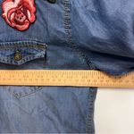 Black Label  Embroidered Appliqué Long Sleeve Button-down Shirt size small Photo 8