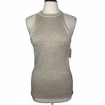 Joie NEW  Beige Linen Blend Cam Knit Halter Neck Lightweight Tank Top Womens L Photo 1