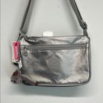Kipling  Silver Crossbody Bag with Iconic Charm “Micah” 🦍 Photo 0