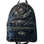 Love moschino New Gold Chain embellished Backpack Black Borsa Nero Photo 0