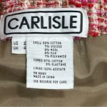 Carlisle  2 Tweed Blacker Jacket Coat Pink Red Orange Ivory Wool Silk Suit Career Photo 4