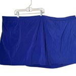 Swimsuits For All Plus Size Side Slit Swim Skirt Women Size 34 36 Blue Beach NEW Photo 0
