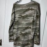 American Eagle  Waffle Knit Camouflage V-neck Oversized Long Sleeve Shirt XS Photo 6