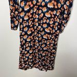 ByTimo Vintage Drape V Neck Dress Poppyfield Floral Black Womens XS Photo 6