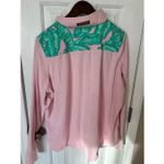 Vineyard Vines  Banana Leaf Terry Relaxed Shep Shirt Pink Size XL Photo 3