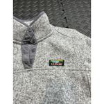 Women's L.L.Bean Sweater Fleece Pullover Gray Sweatshirt‎ Size Small Regular Photo 2