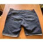 Levis Signature Size 36 Unisex Blue Denim Bermuda Shorts Frayed Hem Photo 1