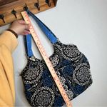 Vera Bradley  | Blue and‎ Black Shoulder Bag with Intricate Patterns Photo 11