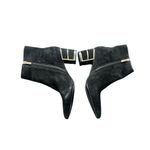 Steven By Steve Madden  Bailei Suede Black Ankle Boots Size 8 Photo 3