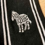 Paul Smith NWT  Black White Scarf Cashmere Wool Zebra Knit Scarf Made in Italy Photo 1