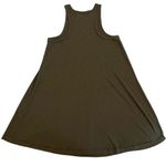 Free People FP Beach Cover Up Mini Dress Women XS Olive Green Ribbed Tank Swing Photo 3