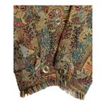 Anthropologie Acorn Open Jacket size 6• Paisley Tapestry Jacket. Orange Photo 4