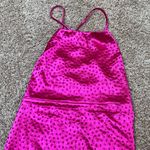 Lulu’s Radiant Satin Rhinestone Maxi Dress Pink Photo 4