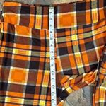 Mlle Gabrielle  Women’s Fall Orange Yellow Plaid Pull-on Leggings 2X Photo 2