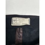 Free People  Pants Womens Sz 2 Brown Vegan Leather Skinny Zip Ankle Moto Photo 2