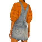Free People NWT Baxter Denim Overall Dress Grunge Blue Size Small Photo 1
