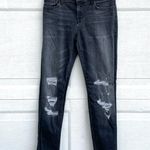 J Brand Womens Jeans Washed Black 811 Mid-Rise Skinny Jeans Affray Distressed 26 Photo 2