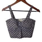 Forever 21 XXI LJ Y2K Diamond Crop Pinup Top Black n White Photo 0