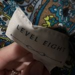 Level 8 boho maxi skirt stretch green paisley L y2k 90s travel hippie fold over Size L Photo 1