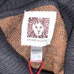 Anne Klein Womens Poncho Sweater Animal Print Turtleneck Pullover Knit XXS Photo 8