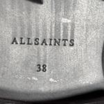 AllSaints Harlee Tan Brown Leather Lug Sole Chelsea Boots Size 8 Statement Photo 6