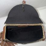 Sam Edelman  Jaded Boho Hippie Fringe Gypsy Leather Metal Handbag Clutch Read! Photo 7