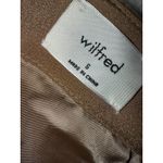 Wilfred Aritzia  Skirt Mini Plaid Cashmere Wool Preppy Academia Beige Black sz 6 Photo 4