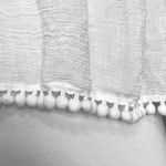 Nella Fantasia White Tank Top M Fringe Pompom Trim Size M Photo 4